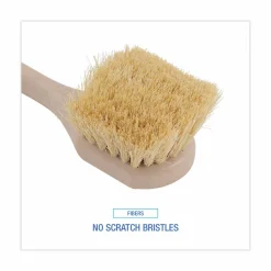 Boardwalk Utility Brush, Cream Tampico Bristles, 5.5" Brush, 3" Tan Plastic Handle