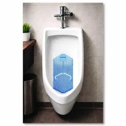 Boardwalk Vertical Urinal Screen, Cotton Blossom Scent, Blue, 5.22 oz, 6/Carton