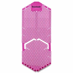 Boardwalk Vertical Urinal Screen, Spiced Apple Scent, Red, 5.22 oz, 6/Carton
