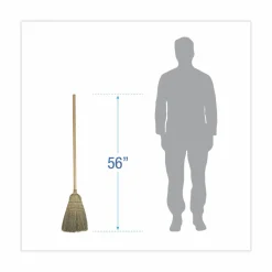 Boardwalk Warehouse Broom, Corn Fiber Bristles, 56