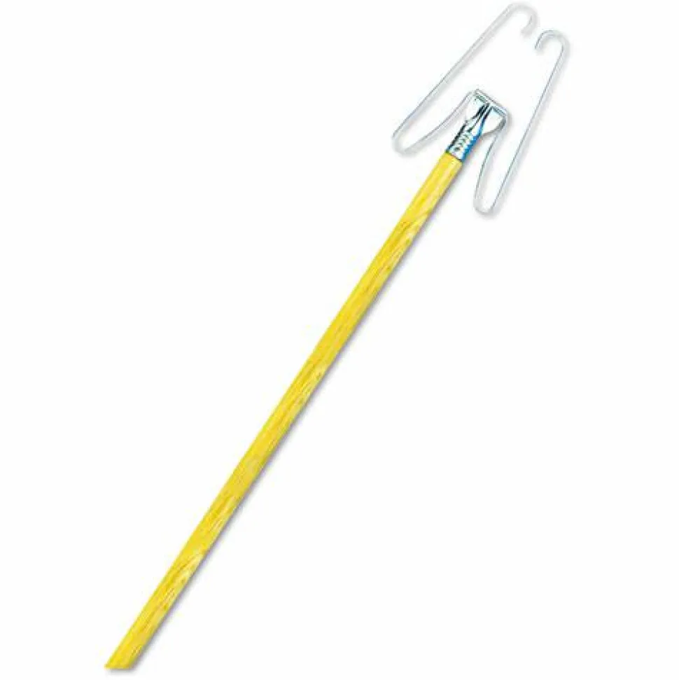 Boardwalk Wedge Dust Mop Head Frame/Lacquered Wood Handle, 0.94" dia x 48" Length, Natural