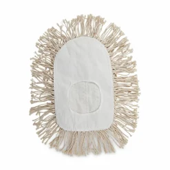 Boardwalk Wedge Dust Mop Head, Cotton, 17.5 x 13.5, White