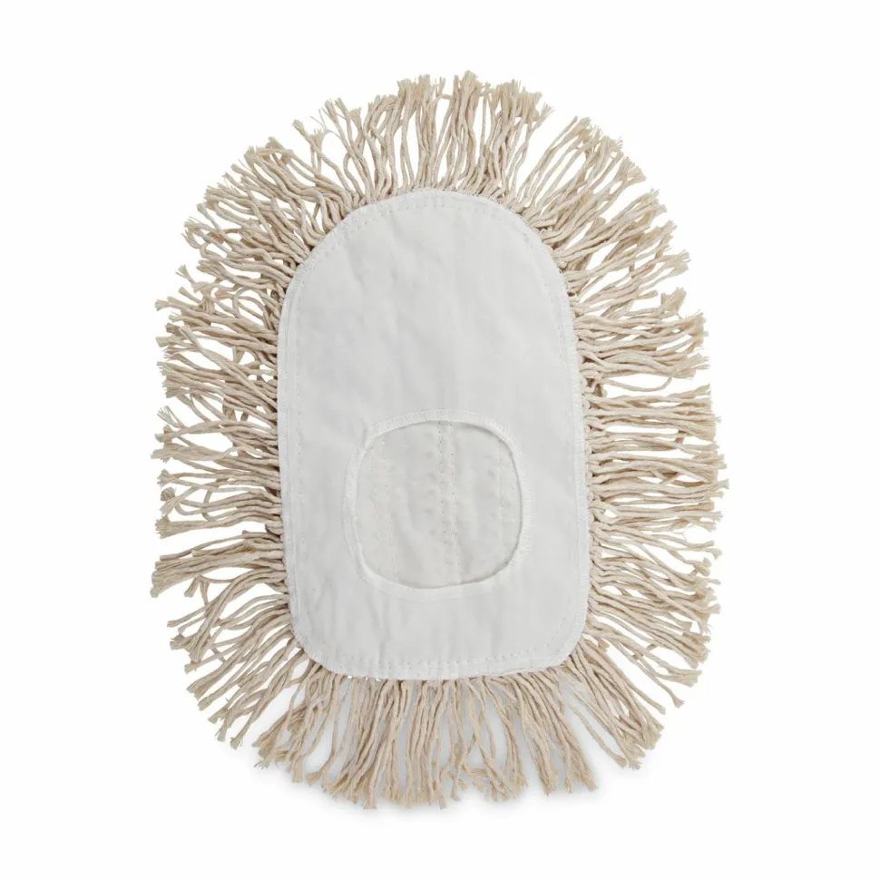 Boardwalk Wedge Dust Mop Head, Cotton, 17.5 x 13.5, White