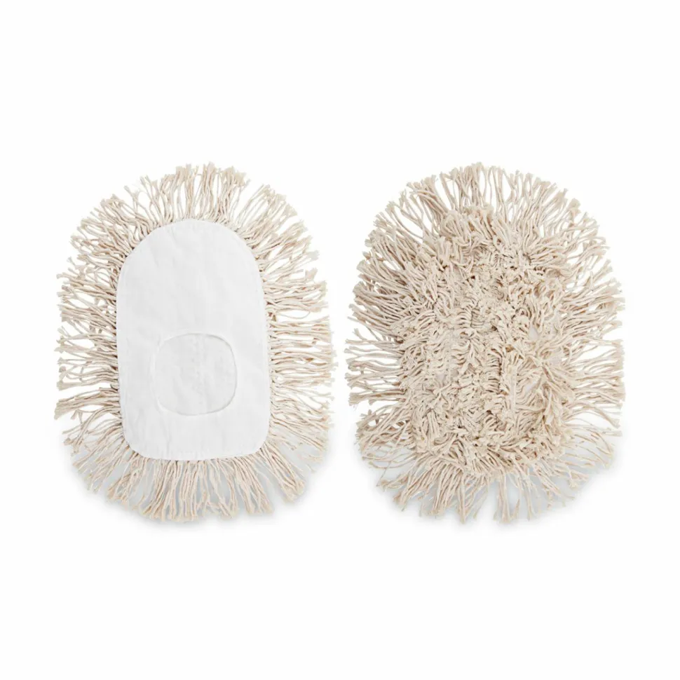 Boardwalk Wedge Dust Mop Head, Cotton, 17.5 x 13.5, White
