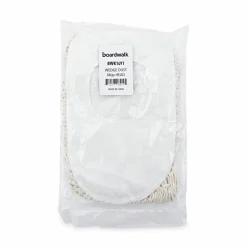 Boardwalk Wedge Dust Mop Head, Cotton, 17.5 x 13.5, White