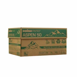 Boise ASPEN 50 Multi-Use Printer & Copy Paper, White, Letter (8.5" x 11"), 5000 Sheets Per Case, 20 Lb, 92 Brightness, 50% Recycled, FSC Certified