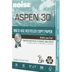 Boise ASPEN 30 Multi-Use Printer & Copy Paper, White, Ledger (11