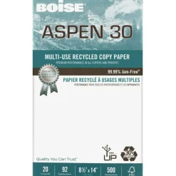 Boise ASPEN 30 Multi-Use Printer & Copy Paper, White, Legal (8.5