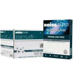 Boise POLARIS Premium Laser Paper, 8 Reams, White, Letter Size (8 1/2