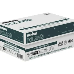 Boise POLARIS Premium Laser Paper, 6 Reams, White, Letter Size (8 1/2