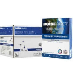 Boise POLARIS Premium Multi-Use Printer & Copy Paper, White, Letter (8.5