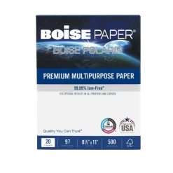 Boise POLARIS Premium Multi-Use Printer & Copy Paper, White, Letter (8.5
