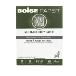 Boise® X-9® 3-Hole Punched Multi-Use Printer & Copy Paper, 10 Reams, White, Letter (8.5