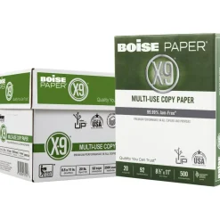 Boise X-9 Multi-Use Printer & Copy Paper, White, Letter (8.5