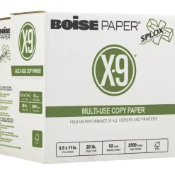 Boise X-9 SPLOX Reamless Multi-Use Printer & Copy Paper, White, Letter (8.5
