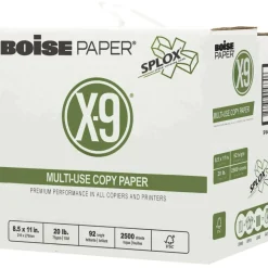 Boise X-9 SPLOX Reamless Multi-Use Printer & Copy Paper, White, Letter (8.5