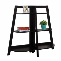 Bookshelf, Bookcase, Etagere, 3 Tier, 48"H, Office, Bedroom, Brown Laminate, Contemporary, Modern