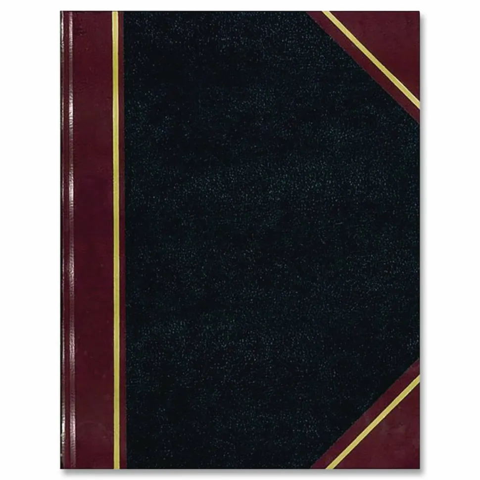 Boorum & Pease Account Record Book, 8 5/8" x 14 1/8", Record Ruled, 300 Pages, Black/Red