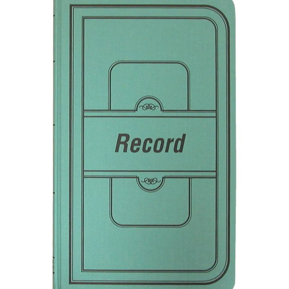 Boorum & Pease Canvas Account Book, Record, 16 Lb., 12 1/8" x 7 5/8", 500 Pages, Blue