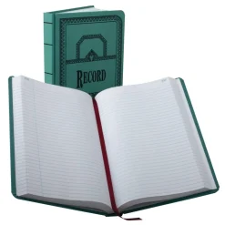 Boorum & Pease Canvas Account Book, Record, 16 Lb., 12 1/8