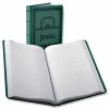 Boorum & Pease Canvas Account Book, Record, 16 Lb., 12 1/8" x 7 5/8", 150 Pages, Blue