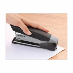 Bostitch EcoStapler Spring-Powered Antimicrobial Desktop Stapler, 20-Sheets