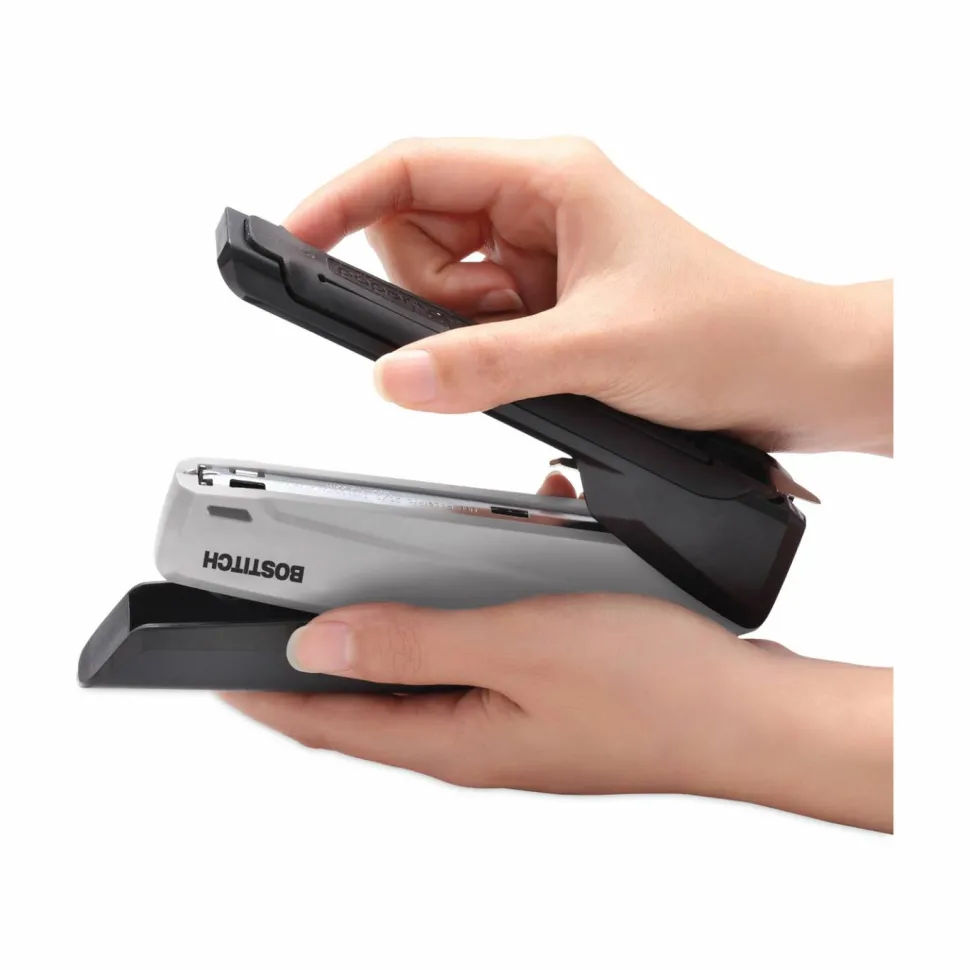 Bostitch EcoStapler Spring-Powered Antimicrobial Desktop Stapler, 20-Sheets