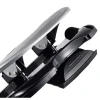 Bostitch EZ Squeeze Three-Hole Punch, 40 Sheet Capacity, Black/Silver