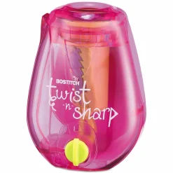 Bostitch Twist-N-Sharp Pencil Sharpener - Handheld - Assorted - 1 Each