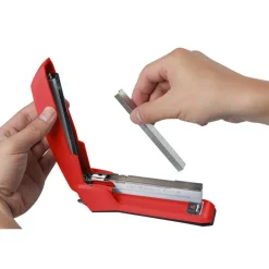 Bostitch Ascend Stapler With Antimicrobial Protection, 70% Recycled, Red
