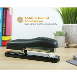 Bostitch Ergonomic Desktop Stapler, 20 Sheets Capacity, Black