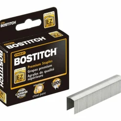 Bostitch EZ Squeeze 130 B8 PowerCrown Premium Staples, Half-Strip, Box Of 1,000