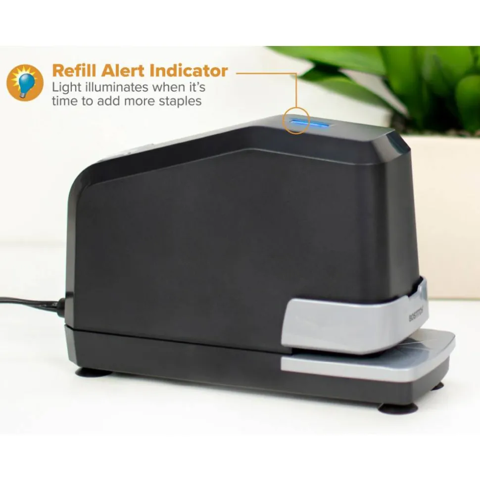 Bostitch Impulse 25 Electric Stapler With Staples And Staple Remover, Black