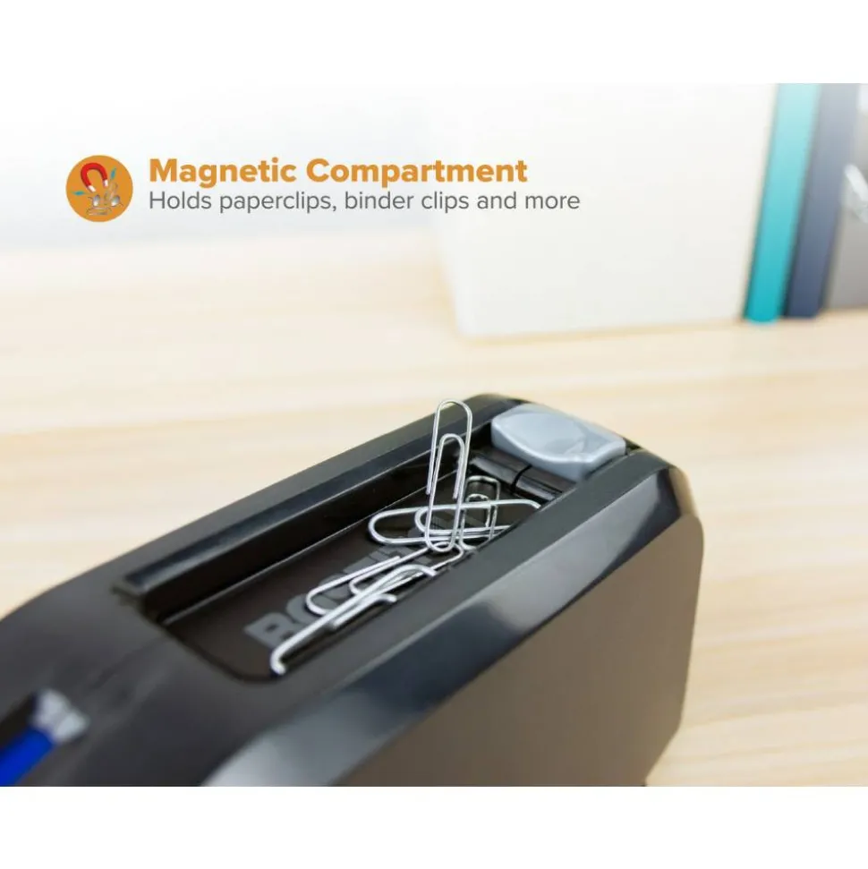 Bostitch Impulse 25 Electric Stapler With Staples And Staple Remover, Black