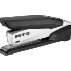 Bostitch inPOWER+28 Executive One-Finger 3-in-1 Eco-Friendly Desktop Stapler, 28-Sheet Capacity, Black/Silver