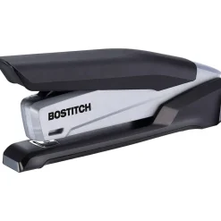 Bostitch InPower One-Finger Eco-Friendly Desktop Stapler, 25-Sheet Capacity, Black/Gray