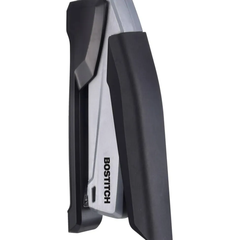 Bostitch InPower One-Finger Eco-Friendly Desktop Stapler, 25-Sheet Capacity, Black/Gray