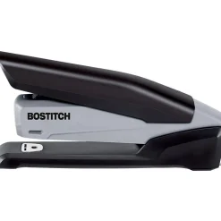 Bostitch InPower One-Finger Eco-Friendly Desktop Stapler, 25-Sheet Capacity, Black/Gray