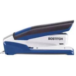 Bostitch InPower One-Finger 3-in-1 Desktop Stapler, 28-Sheet Capacity, Blue/Silver