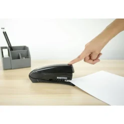 Bostitch Inspire Spring-Powered Desktop Stapler, 20 Sheets Capacity, Black