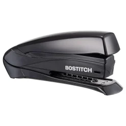 Bostitch Inspire Spring-Powered Desktop Stapler, 20 Sheets Capacity, Black