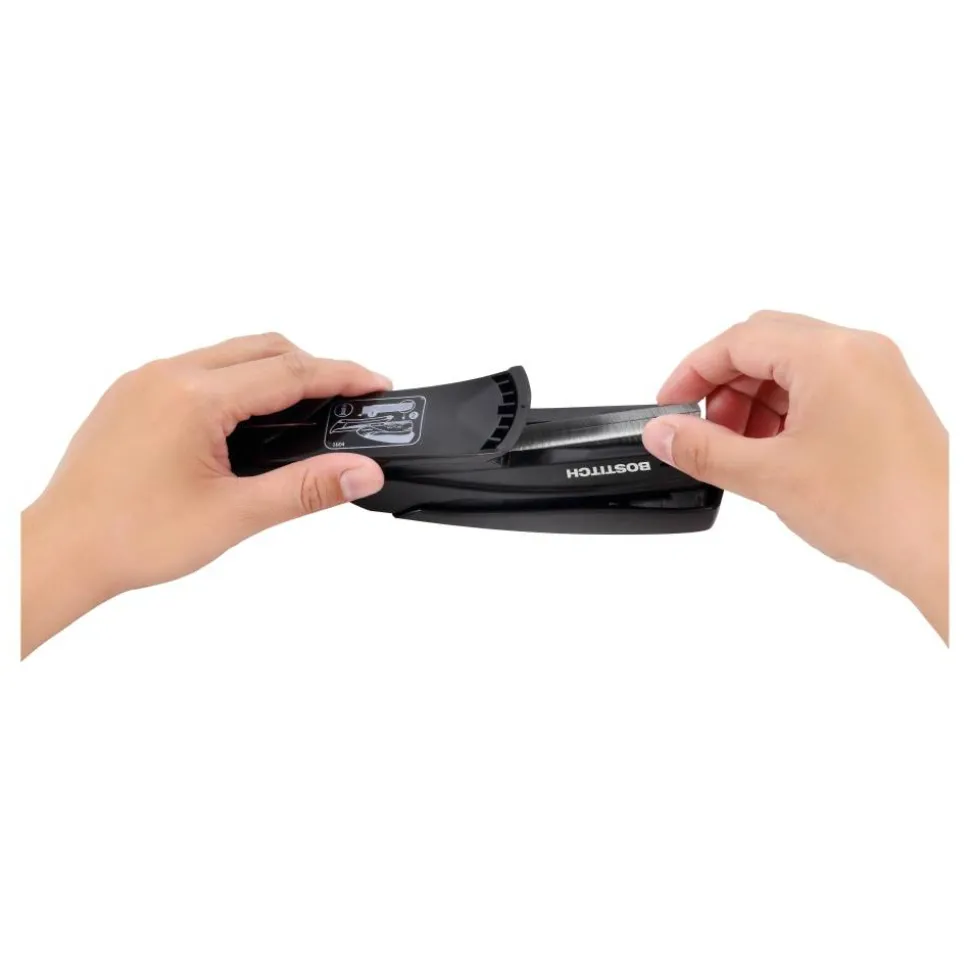 Bostitch Inspire Spring-Powered Desktop Stapler, 20 Sheets Capacity, Black