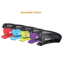 Bostitch Inspire Spring-Powered Compact Stapler, 15 Sheet Capacity, Assorted Colors