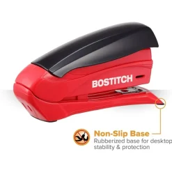 Bostitch Inspire Spring-Powered Compact Stapler, 15 Sheet Capacity, Assorted Colors