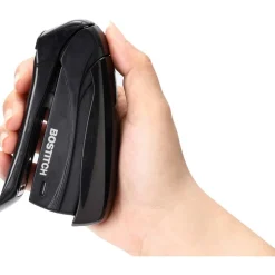 Bostitch Inspire Spring-Powered Compact Stapler, 15 Sheet Capacity, Black