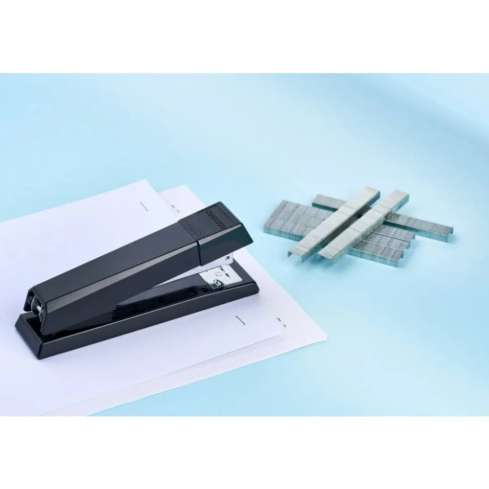 Bostitch No-Jam Premium Desktop Stapler, Full-Strip, Black, Includes 1,250 Staples, Set Of 12 Staplers