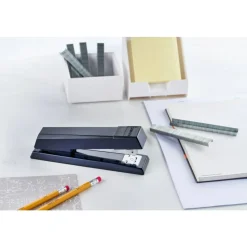 Bostitch No-Jam Premium Desktop Stapler, Full-Strip, Black, Includes 1,250 Staples, Set Of 12 Staplers