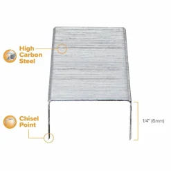 Bostitch Office Premium Standard Staples, 1/4" Full Strip, Box Of 5,000 Staples