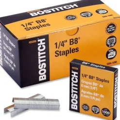 Bostitch PowerCrown Premium Staples, 210 Per Strip, 1/4