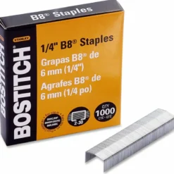 Bostitch PowerCrown Premium Staples, 210 Per Strip, 1/4